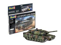 Maquette de char : Model Set Leopard 2 A6/A6M 1/72 - Revell 63180