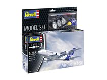 Coffret cadeau maquette avion civil : Model Set Airbus A380 1/288 - Revell 63808