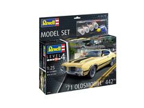 Maquette voiture : Model set 1971 Oldsmobile 442 Coupé 1/25 - Revell 67695