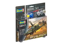 Maquette hélicoptère de transport : Model set AH-64A Apache - 1/100 - Revell 64985