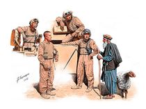 Figurines militaires : Tankistes US en Afghanistan - 1:35 - Masterbox 35131