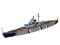 Maquette de bateau militaire : Cuirassé Bismark - 1/1200 - Revell 65802