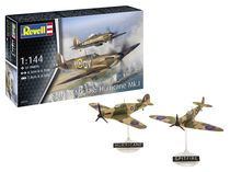 Maquettes avions : Supermarine Spitfire Mk.Ia & Hawker Hurricane Mk.I 1/144 - Revell 03771