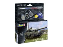 Coffret de modélisme militaire : Model set tank Challenger 1 1/72 - Revell 63365