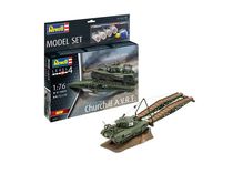 Maquette militaire : Model set Churchill A.V.R.E 1/76 - Revell 63297