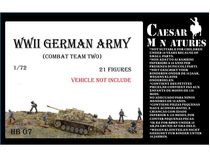 Figurines militaires : Groupe de combat allemand n°2 - 2e Guerre Mondiale - Caesar HB007