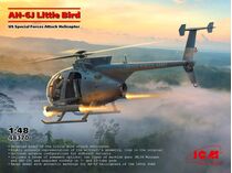 Maquette hélicoptère : AH-6J Little Bird, US Special Forces Attack Helicopter 1/48 - ICM 48370