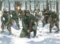 Figurines militaires : Infanterie US Tenue Hivernale - 1/72 - Italeri 06133