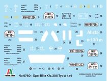 Maquette véhicule militaire : Kfz. 305 Opel Blitz Typ A 4x4 1/35 - Italeri 6760