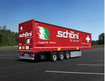 Maquette camion : Semi‐Remorque à rideaux Schöni - 1/24 - Italeri 3918