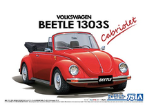 Maquette automobile : Volkswagen Coccinelle 1303S cabriolet 1975 1/24 - Aoshima 06154, 6154