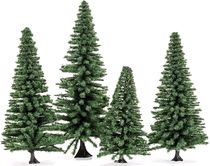 Végétation miniature : 4 Sapins 8 et 12 cm - Humbrol R7206