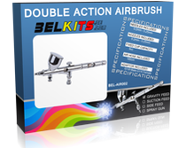 Outil de modélisme : Aérographe alimenté par gravité double action - Belkits BELAIR002