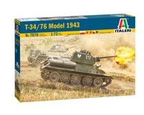 Maquette militaire : T-34-76 Modèle 1943 - 1:72 - Italeri 07078 7078 - france-maquette.fr