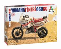 Maquette de moto : YAMAHA Ténéré 660cc Paris Dakar 1986 - 1:9 - Italeri 04642 4642 - france-maquette.fr