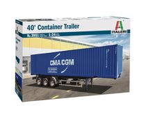 Maquette camion : Remorque container - 1/24 - Italeri 03951 3951 - france-maquette.fr