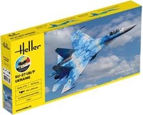 Maquette avion militaire : Starter Kit SU-27 UB/P Ukraine 1/72 - Heller 56371