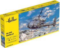 Maquette avion militaire : SA 342 Gazelle 1/48 - Heller 80486