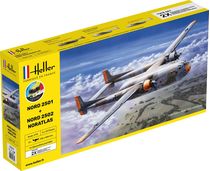 Maquettes avions : Starter kit Nord2501 + Nord 2502 "Noratlas" Twinset - 1/72 - Heller 55374