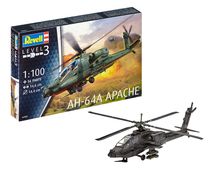 Maquette hélicoptère de transport : AH-64A Apache - 1/100 - Revell 04985