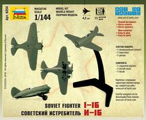 Maquette d'avion militaire : Chasseur Soviétique Polikarpov I-16 - 1/144 - Zvezda 06254