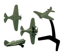 Maquette d'avion militaire : Chasseur Soviétique Polikarpov I-16 - 1/144 - Zvezda 06254