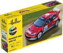 Maquette voiture : Starter Kit Peugeot 206 WRC'03 1/43 - Heller 56113