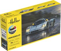 Maquette de voiture de course : Starter kit Mercedes C9 au 1/43 - Heller 56107