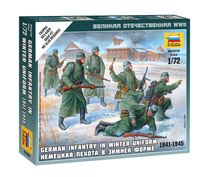 Figurines militaires : Fantassins allemands Tenue Hivernale - 1/72 - Zvezda 6198