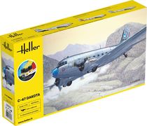 Coffret cadeau maquette avion : Starter Kit C-47 Dakota 1/72 - Heller 35372