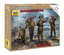 Figurines militaires : Commandement Britannique 2e GM - 1/72 - Zvezda 6174 06174