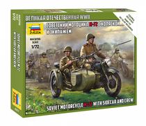 Figurines & véhicule militaires : Sidecar Soviétique M‐72 - 1/72 - Zvezda 06277 6277