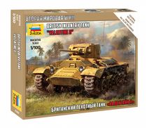 Maquette militaire : Tank Britannique Valentine II - 1/100 - Zvezda 6280 06280