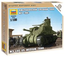 Maquette militaire : Tank Moyen US M3 "Lee" - 1/100 - Zvezda 6264