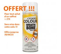 Games Workshop - Wraithbone Spray Paint (Uk/Row) - 62-33

Citadel : Sous-couche – Aérosol - 400ml - Sous couche pour peinture