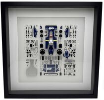 Panneau de pièces voiture : Parts Panel Tyrrell P34 Six Wheeler 1976 Japan GP 1/20 - Tamiya 21250
