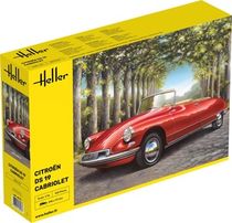 Maquette voiture de collection : Citroen DS 19 Cabriolet 1/16 - Heller 80796