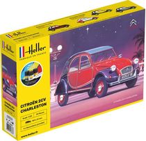 Maquette voiture de collection : Citroën 2 CV Charleston - 1/24 - Heller 56766