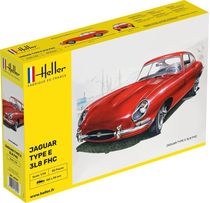 Maquette voiture de collection : JAGUAR TYPE E 3L8 FHC - 1:24 - Heller 80709