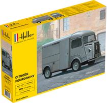 Maquette voiture de collection : Coffret CITROËN FOURGON HY - 1/24 - Heller 80768