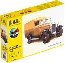 Maquette voiture de collection : Model set Citroën C4 Fourgonnettes 1928 - 1:24 - Heller 56703