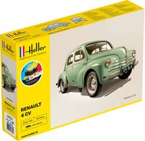 Maquette voiture : Starter Kit Renault 4 CV - 1/24 - Heller 56762