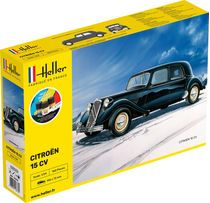 Maquette voiture : Model set Citroën traction avant 15 cv - 1:24 - Heller 56763
