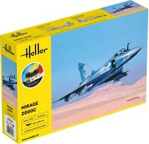 Maquette avion militaire : Starter Kit Mirage 2000 C 1/48 - Heller 56426