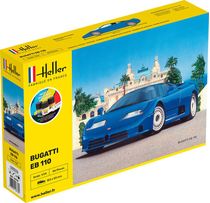 Maquette voiture : Starter kit Bugatti EB 110 1/24 - Heller 56738