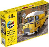 Maquette camionette : Starter Kit Renault Estafette toit surélevé 1/24 - Heller 56740