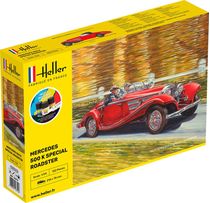 Maquette voiture : Starter Kit 500K Special Roadster 1/24 - Heller 56710