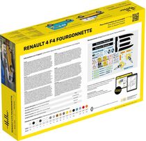 Maquette voiture de collection : Renault 4 Fourgonnette F4 1/24 - Heller 82700
