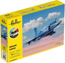 Maquette avion militaire : Starter Kit Mirage 2000 C 1/48 - Heller 56426