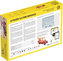 Coffret cadeau maquette voiture : Stater kit Citroën C4 Fire Brigade 1/24 - Heller 56733